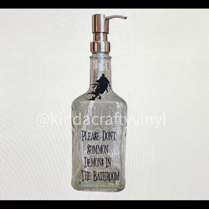 Funny Hand Soap Dispenser Glass Bottles Demons